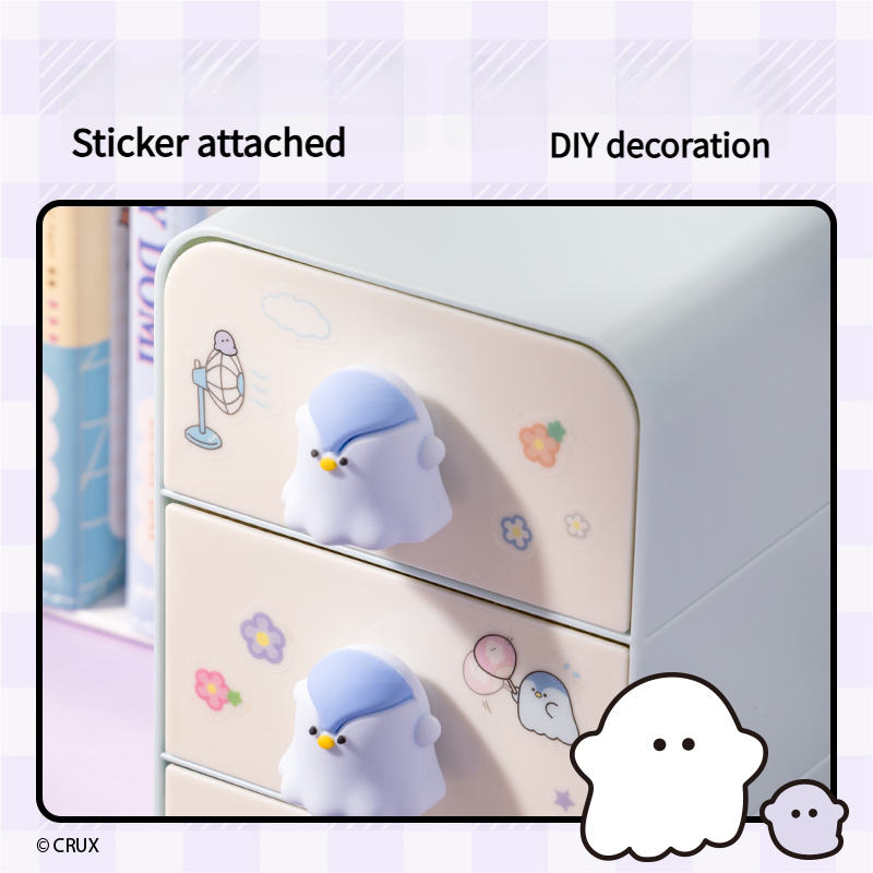 Obakenu Desktop 3Drawer Blu