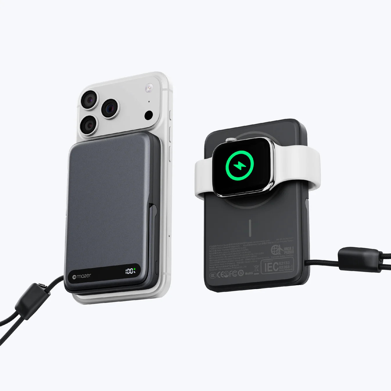 Mazer MagLink19 10,000mAh Magnetic Wireless (Built-in USB-C Cable)