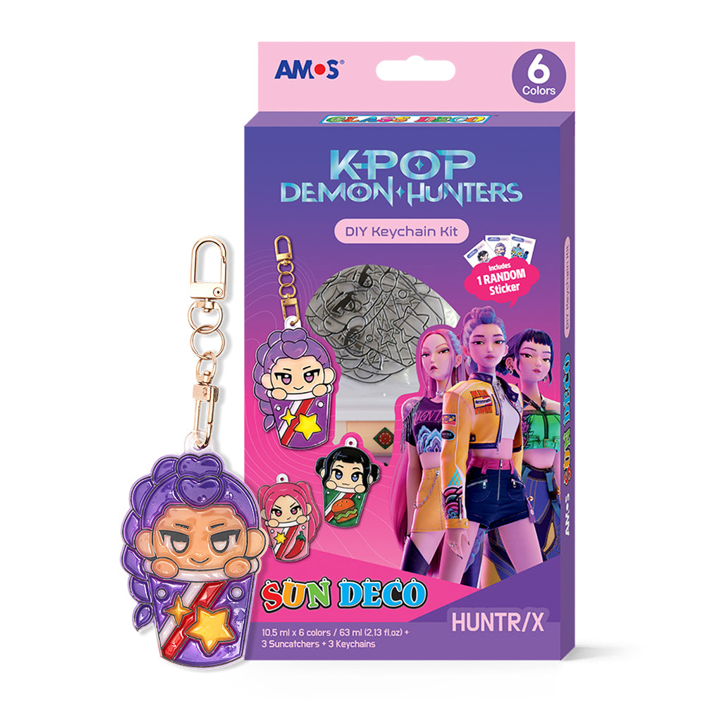 AMOS Glass & Sun Deco Keyring Set – K-POP Demon Hunters KDH-10