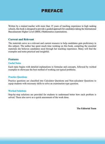 Higher Level Mathematics For The Ib Diploma