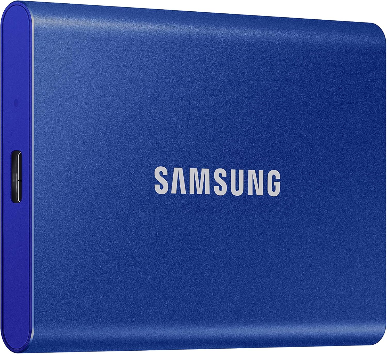 SAMSUNG MU-PC1T0H/WW T7 USB 3.2 Portable Solid State Drive, 1TB, Indigo Blue