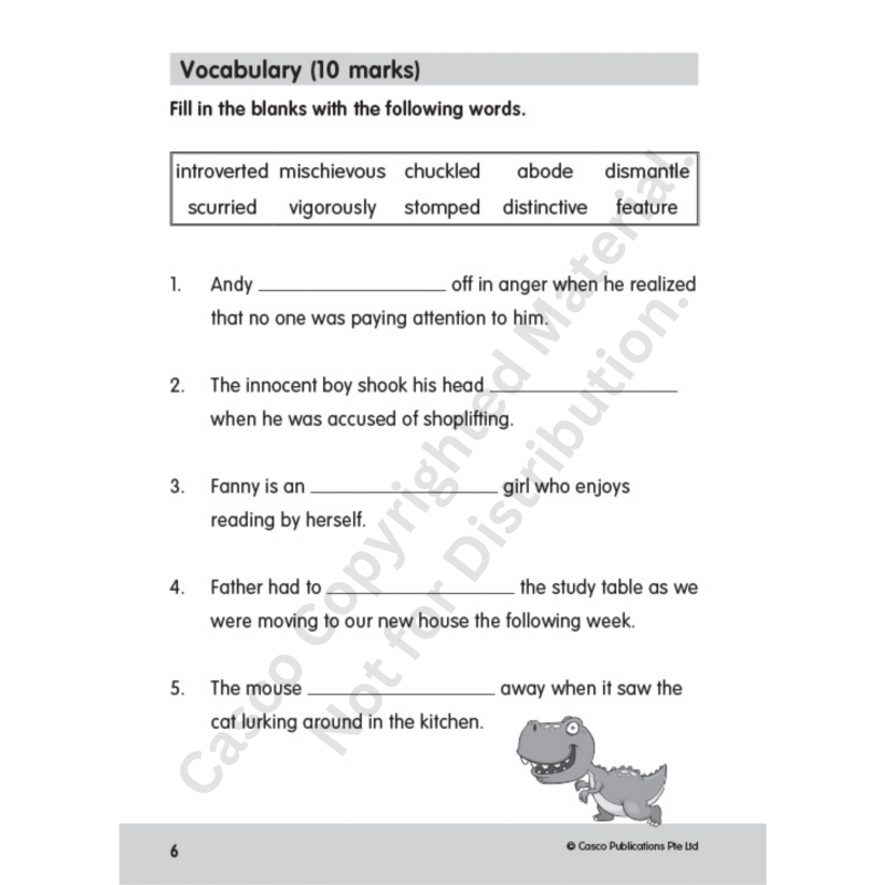 English Comprehension Worksheets Primary 3