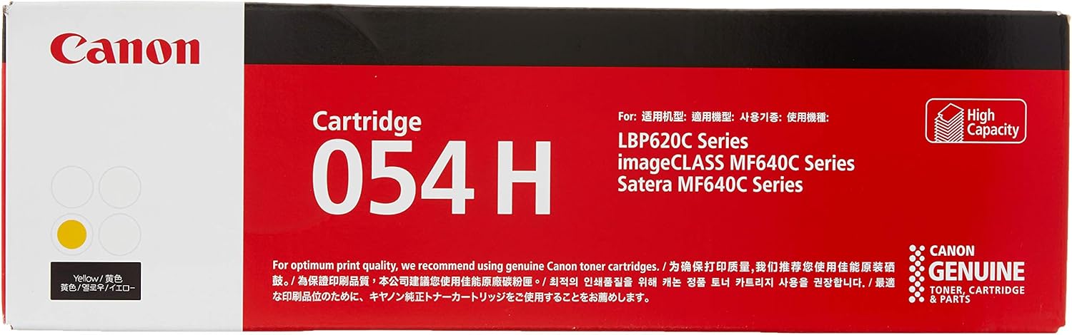 Canon CRG-054HYEL Laser Toner Cartridge 054H, Yellow