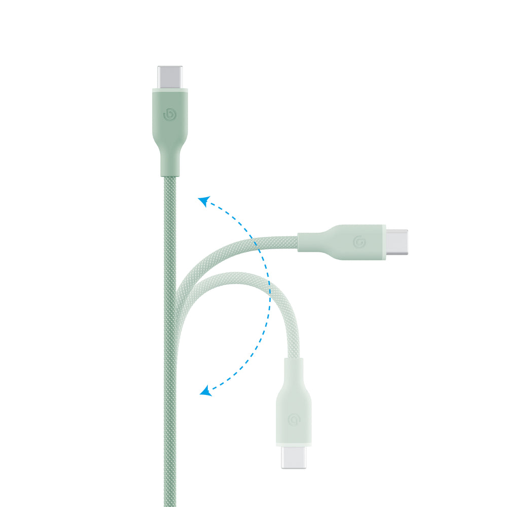 GoCharge WE USB-C to USB-C Cable 60W 1.5m (Green)
