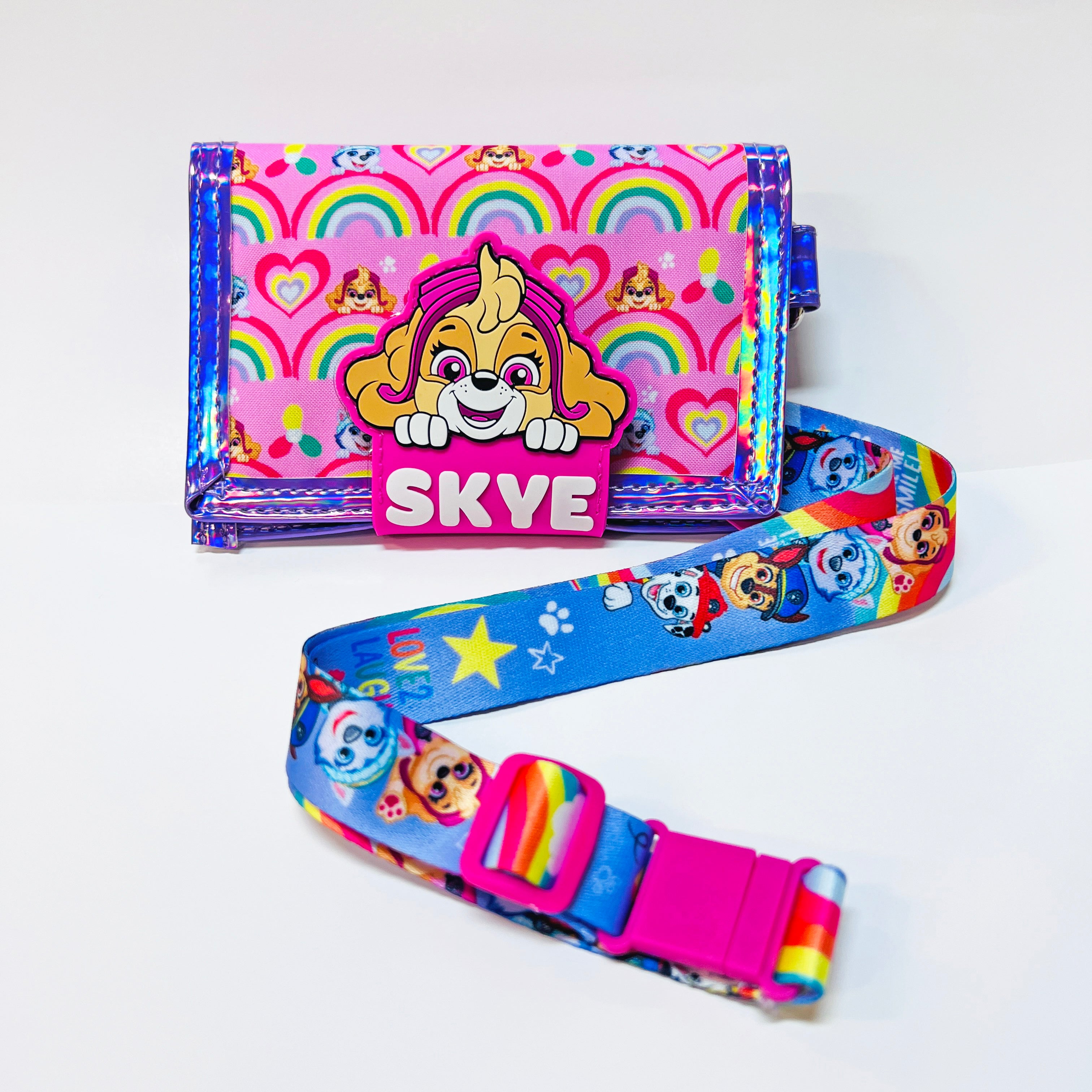 PAW PATROL TWO FOLD WALLET WITH LANYARD SKYE