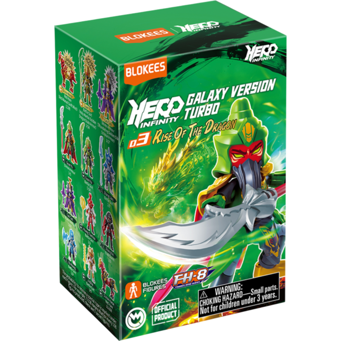 BLOKEES HERO INFINITY GALAXY VERSION TURBO 03 RISE OF THE DRAGON BLIND BOX