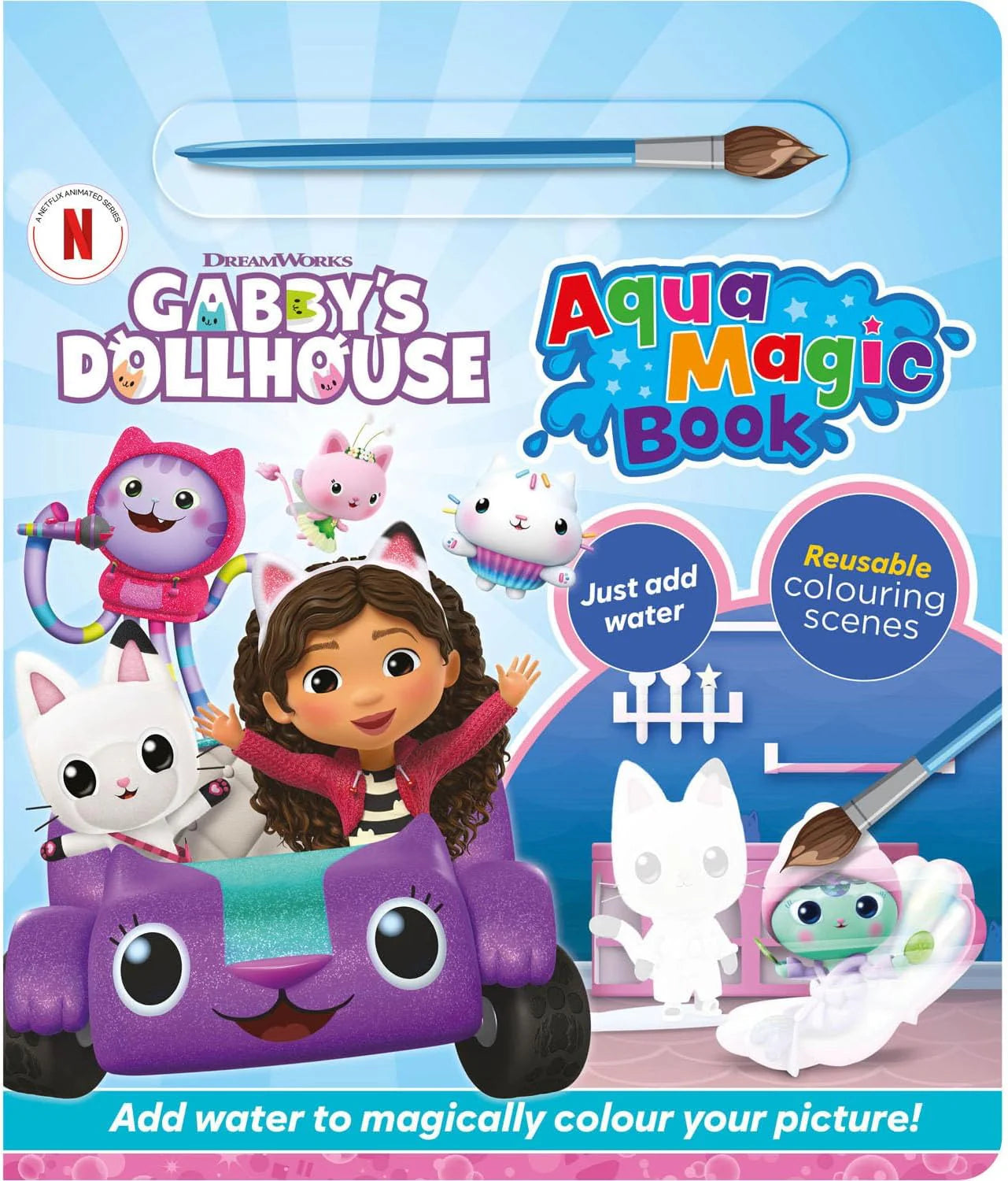 Gabby's Dollhouse Aqua Magic Book
