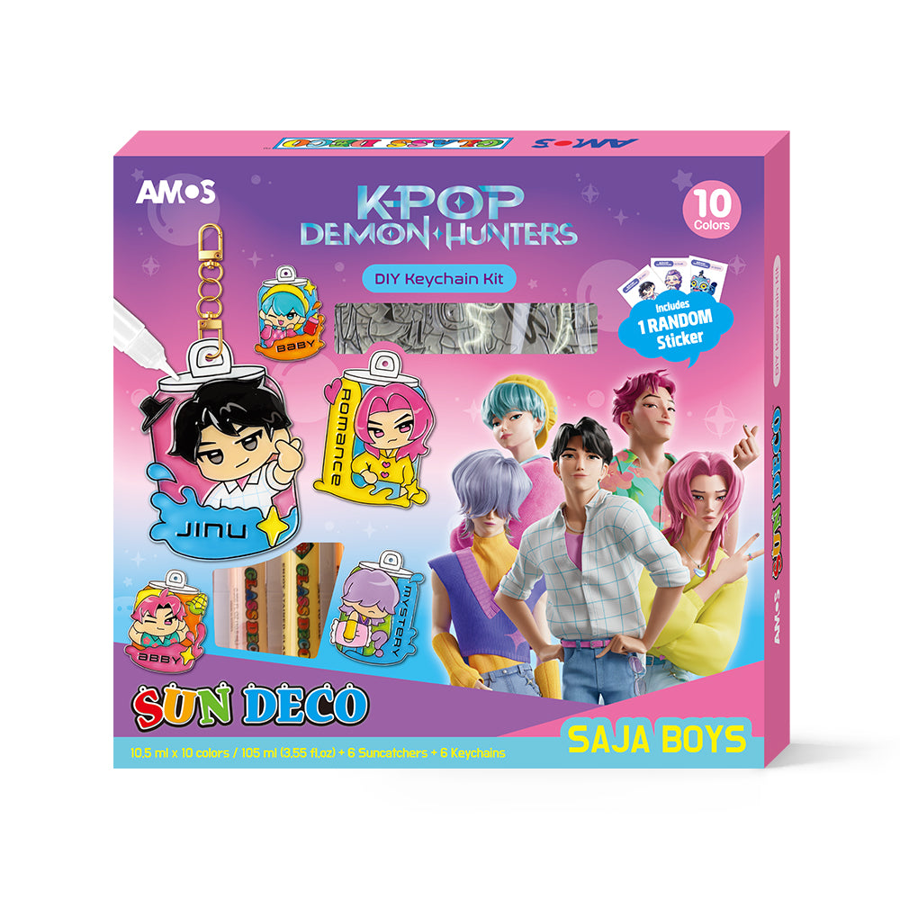AMOS Glass & Sun Deco Keyring Set – K-POP Demon Hunters KDH-09