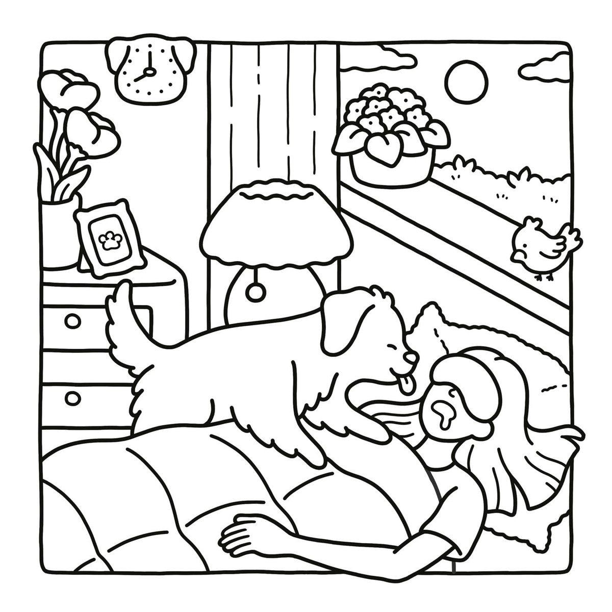 Dog Moments: Puppy Life Colouring Book for All Ages: 40 Cute Illustrated Colouring Pages Perfect for People Who Love Animals [Sunday Times Bestselling Author] (Hikaru Kotz Colouring Books) Paperback