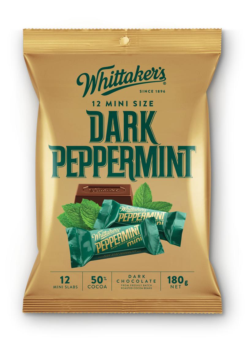 Whittaker Mini Dark Peppermint 12 X 180g
