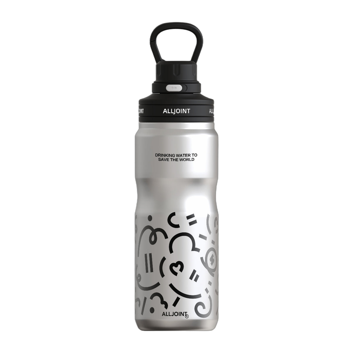 Water Bottle 820ml - Silver