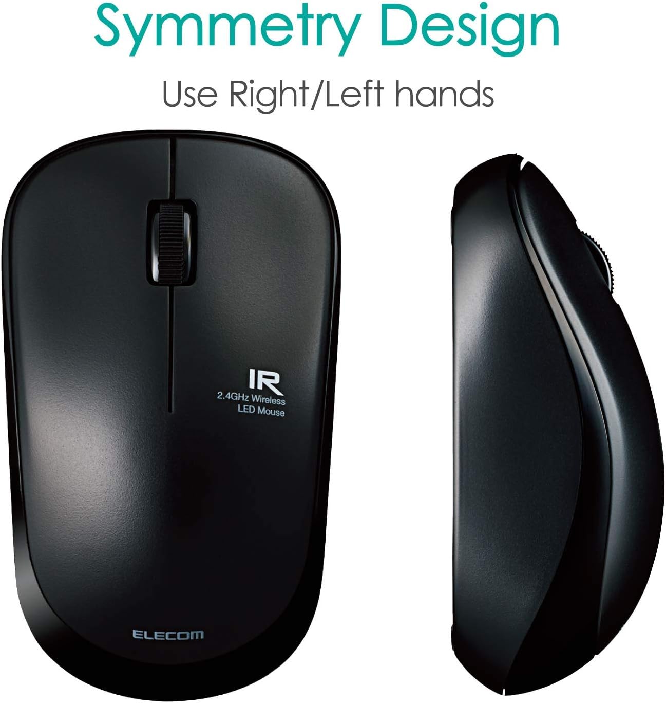 Elecom Silent Wireless IR Mouse Black