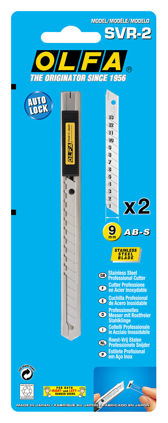 OLFA A/LOCK S/STEEL HANDLE CUTTER SVR-2