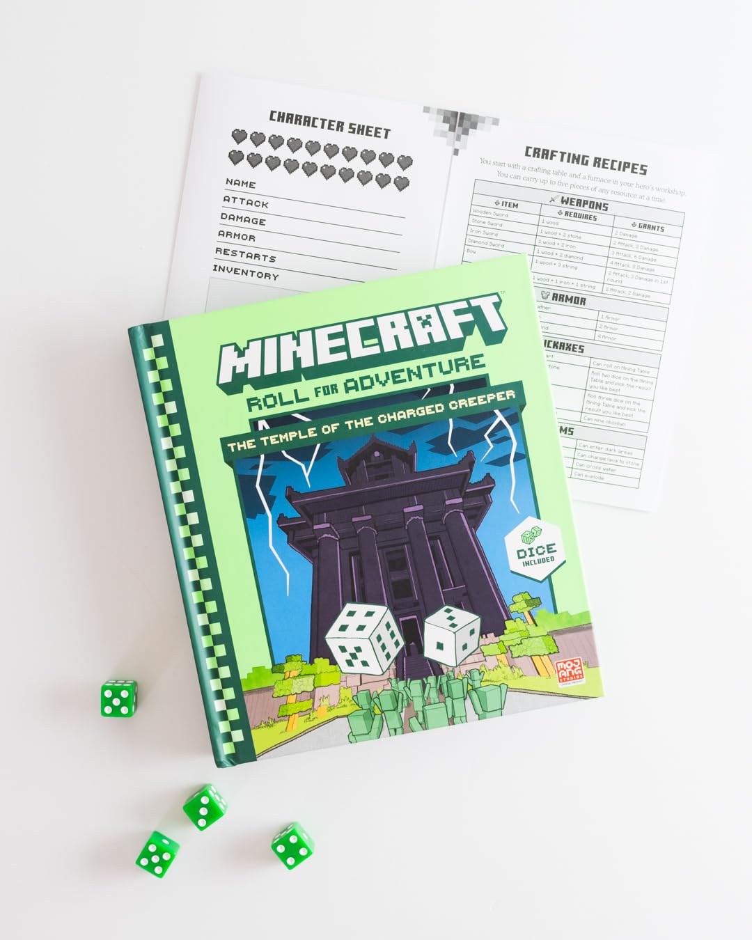 Minecraft: Roll for Adventure: The Temple of the Charged Creeper (Hardcover)