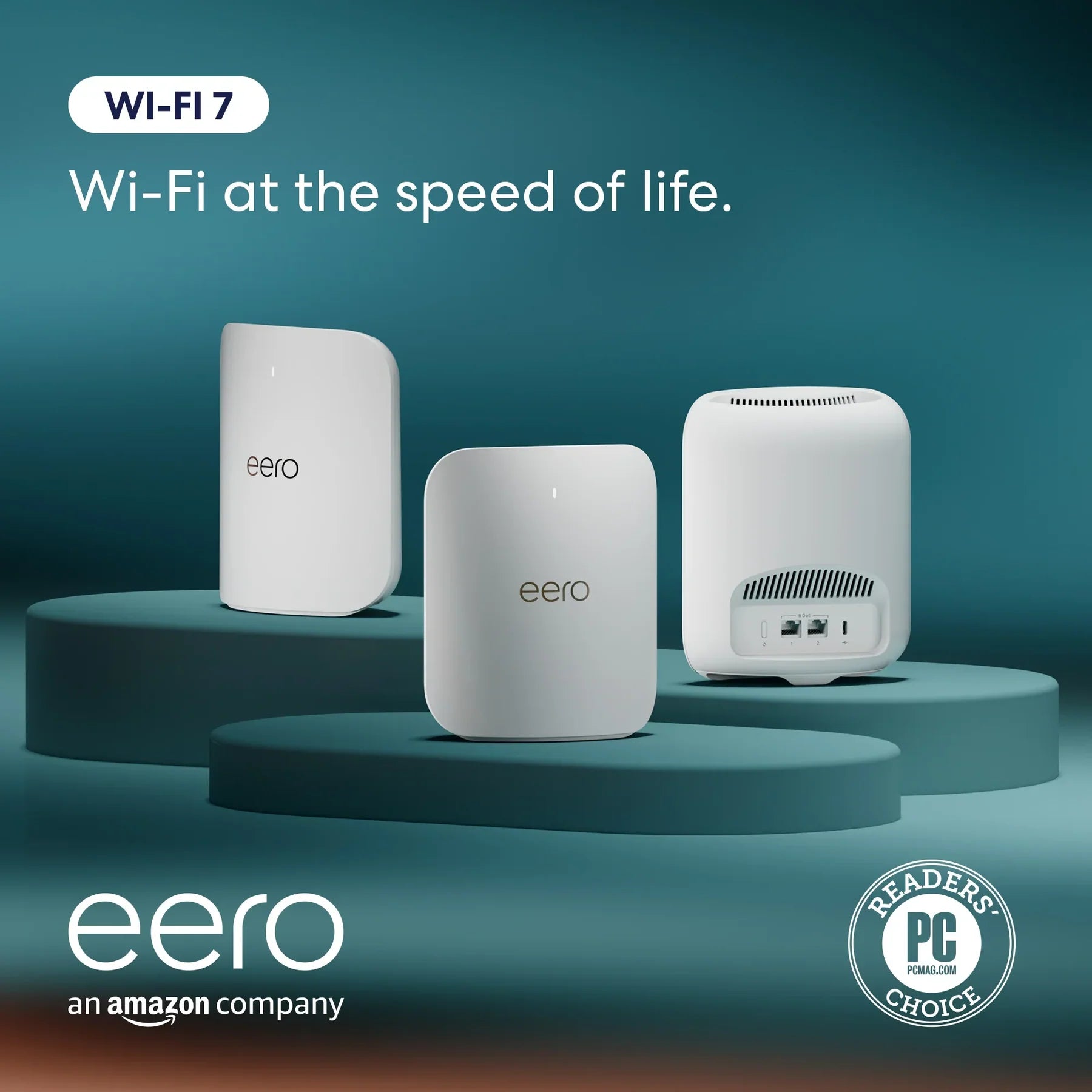 Eero Pro 7 Tri-Band Mesh Wi-Fi 7 Router - 3 Pack