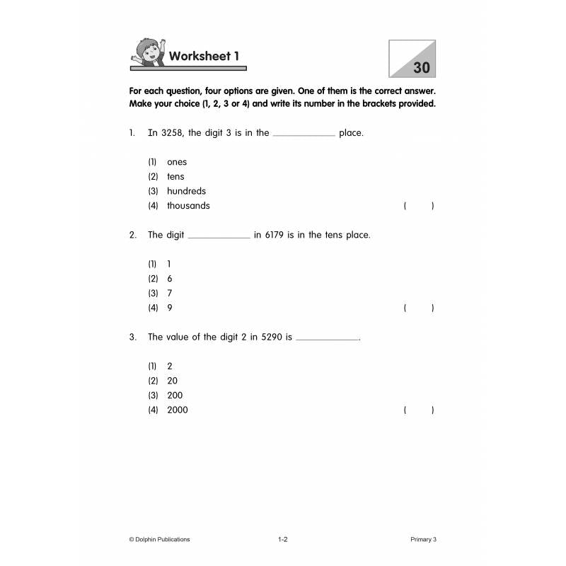 Topical Maths Worksheets Primary 3 (Pack)