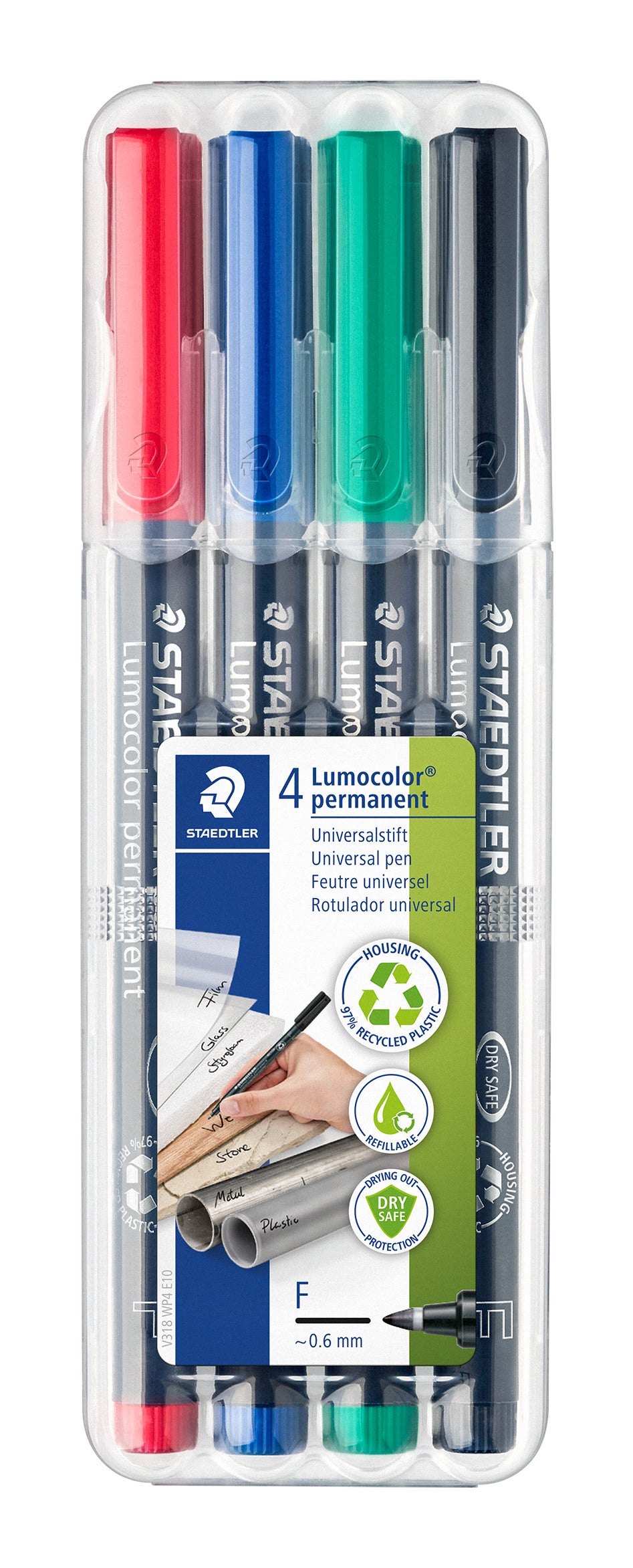 STAEDTLER 318 OHP PEN F 0.6 mm PERMANENT