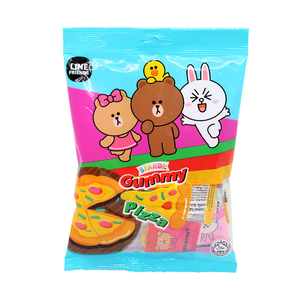Line Friends Gummy Pizza 90g X 24pkt