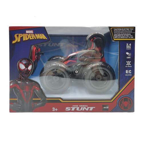 MKB 5 WHEELS STUNT RC CAR BLACK SPIDERMAN