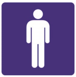 COSMO GENTS SIGN SA14-652B (150mm x 150mm)
