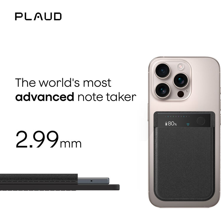 PLAUD AI Plaud Note Pro AI-Powered Transcriber (Silver)