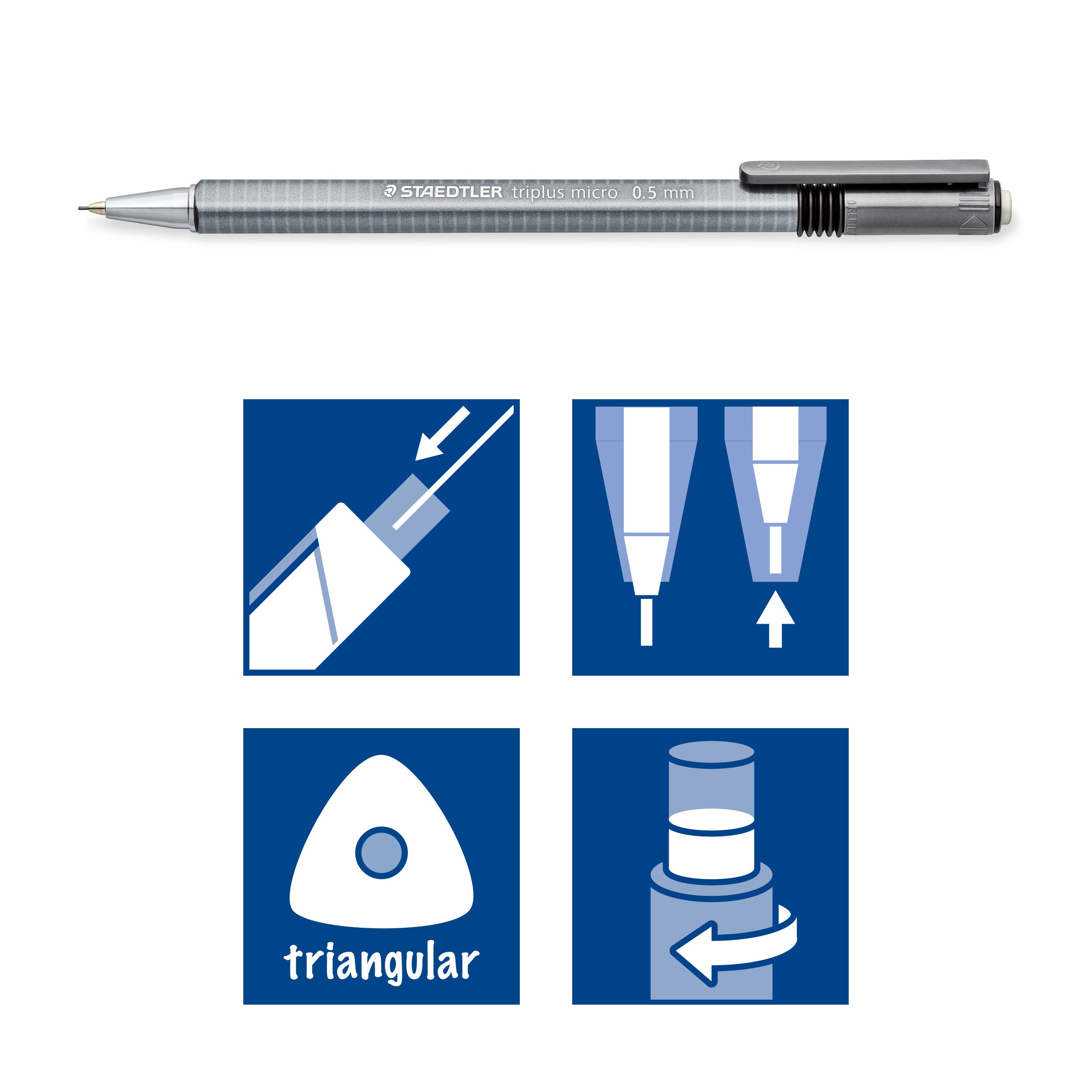 Staedtler Triplus 774 Micro Mechanical Pencil 0.5mm – Popular Book ...