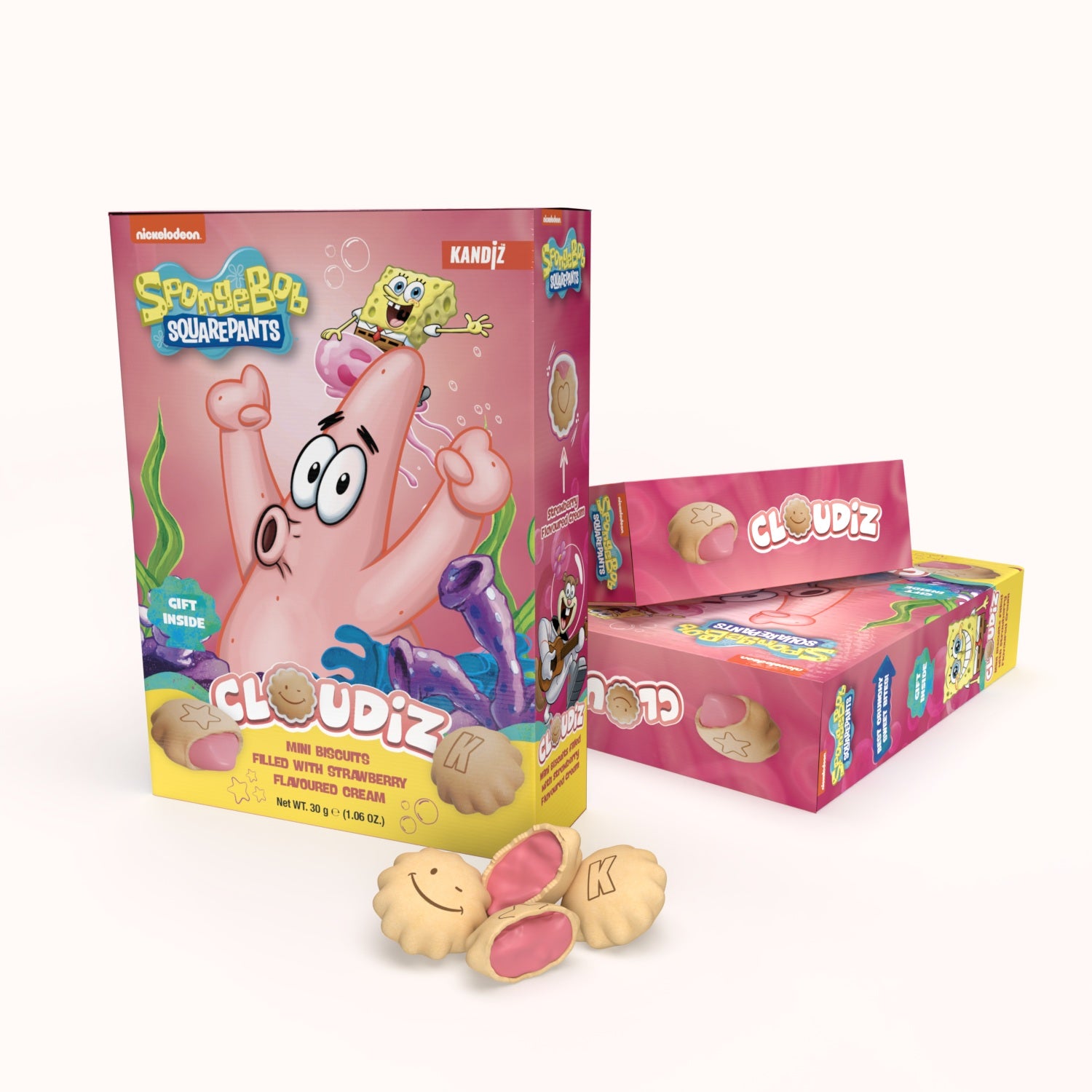 Sb/garfield Cloudiz Strawb M Biscuits30g