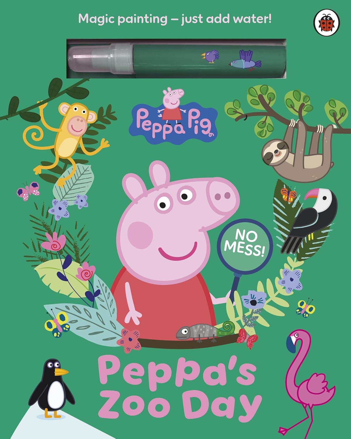 Peppa Pig: Peppa’s Zoo Day: A Magic Painting Book (Board Book)