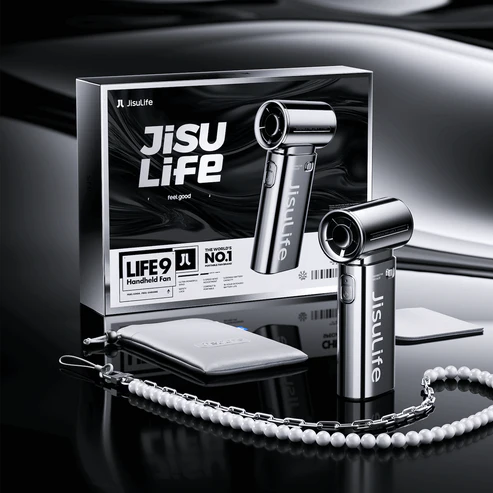 JisuLife Handheld Fan Life9 5000MAH - Chrome