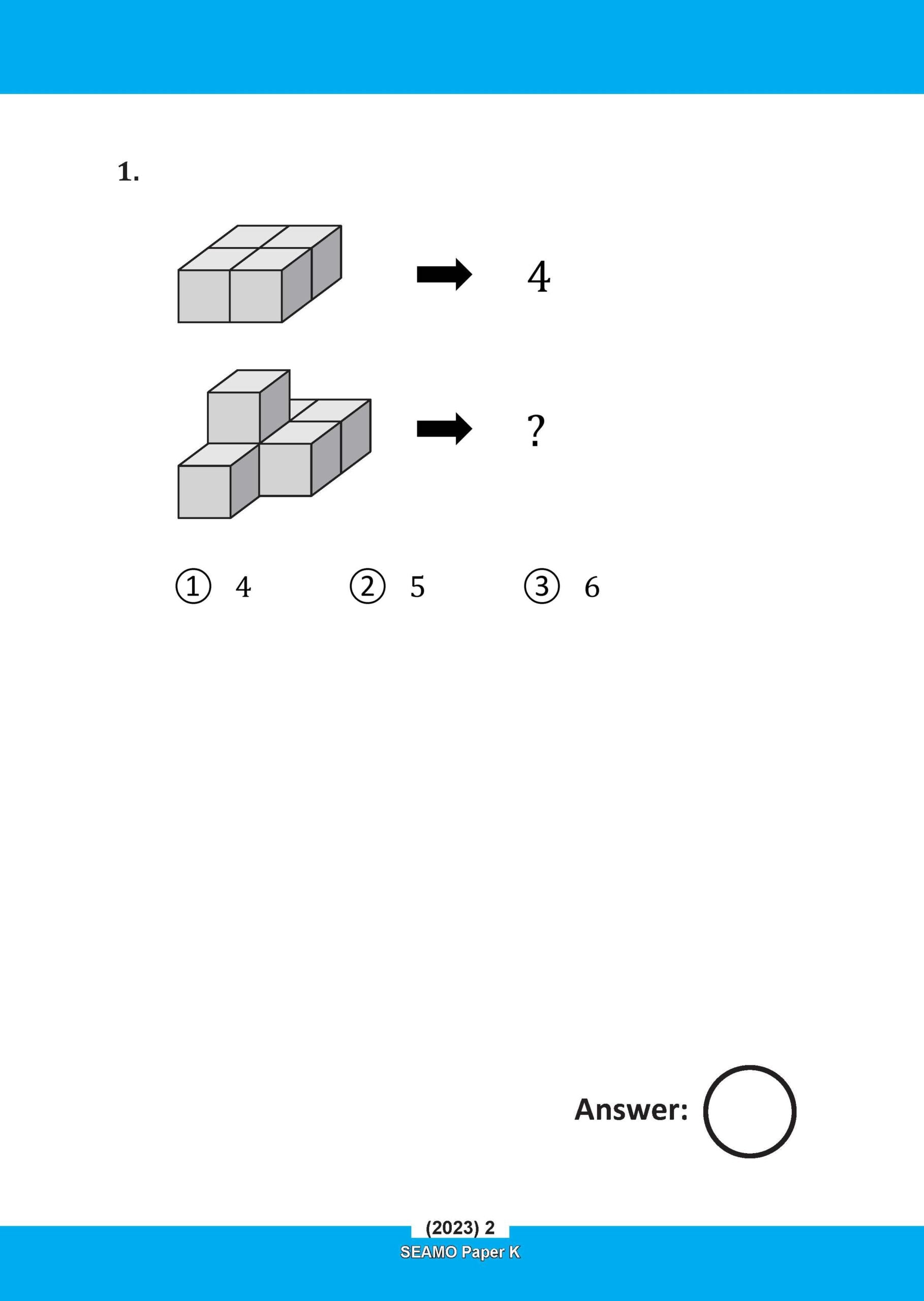 Kindergarten 1&2 SEAMO Math Olympiad International Competition Preparation Paper K (SEAMO 2023-2024 + SEAMO X 2024-2025)