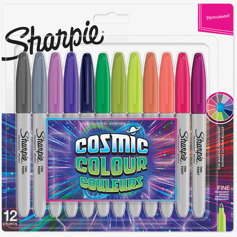 Sharpie Fine Cosmic Colour 12ct Blister