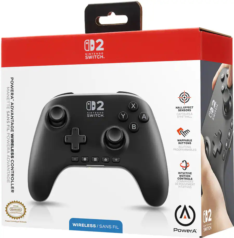 PowerA Nintendo Switch 2 Advantage Wireless Controller in Black
