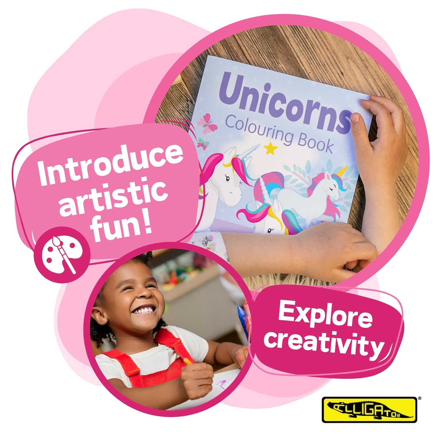 Unicorns Colouring Book (Purple)