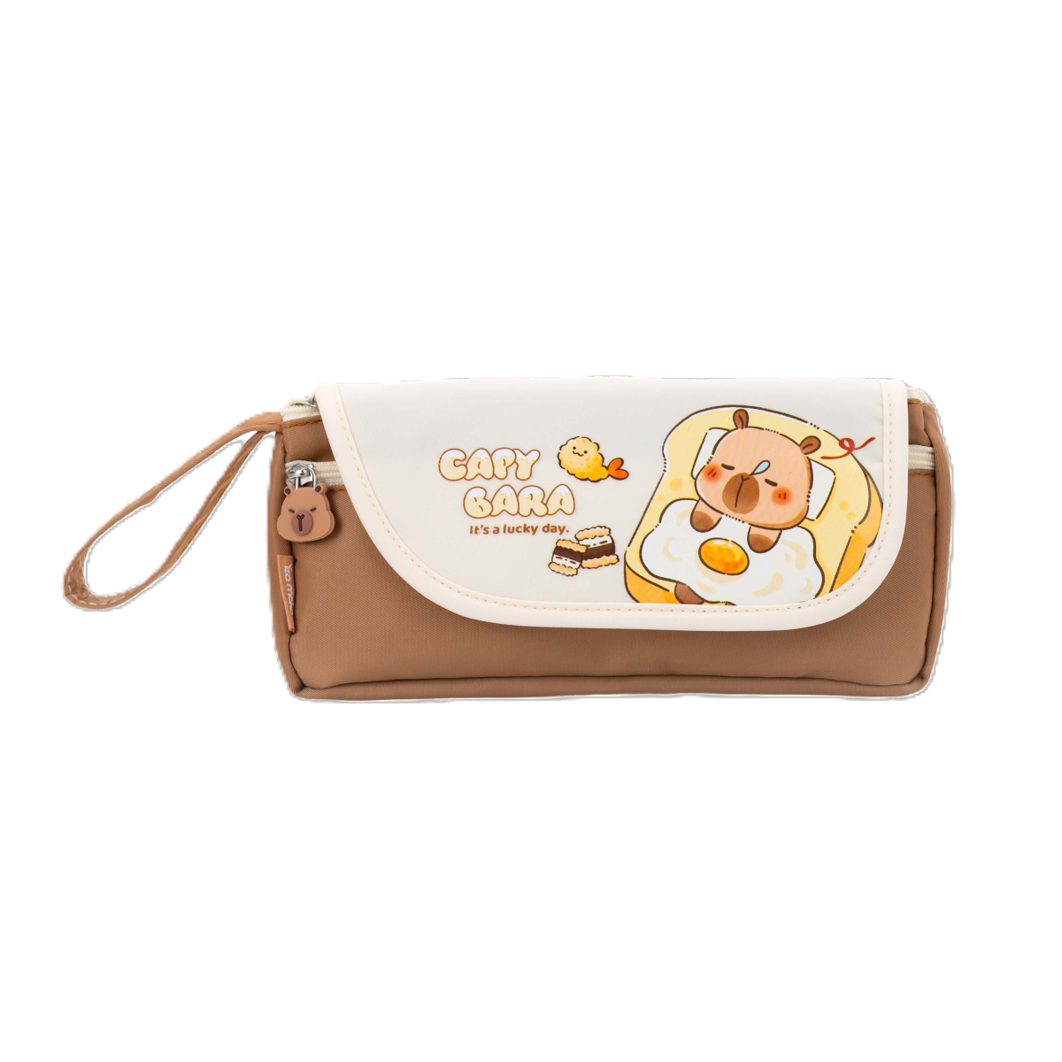 Assorted Pencil Bag W 2 Zip Capybara