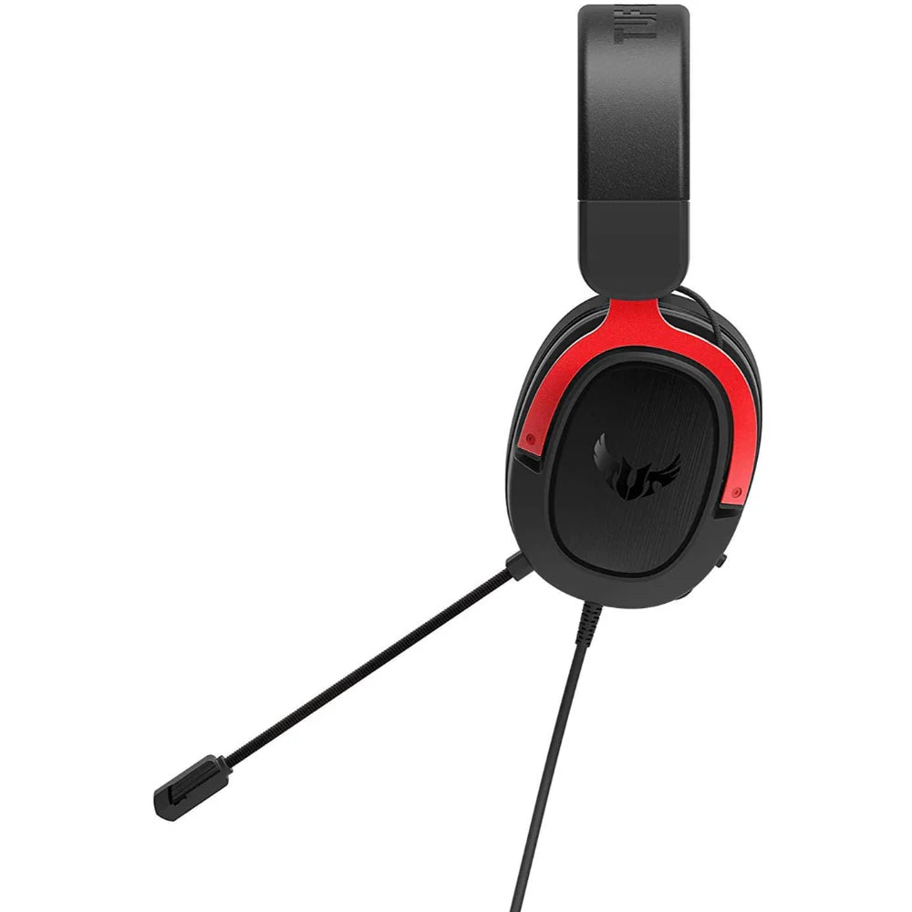 ASUS TUF Gaming H3 Wired Headphone with 7.1 Virtual Surround Sound, Red