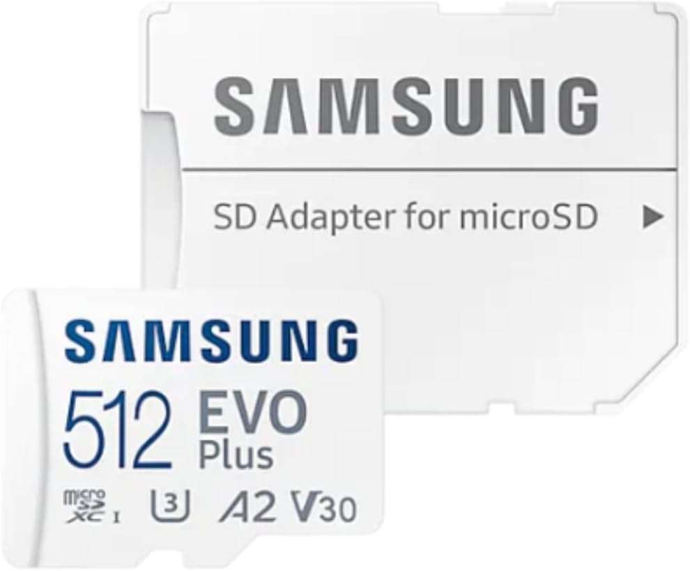 SAMSUNG MB-MC512KA/APC EVO Plus MicroSD with Adapter 2021, 512GB