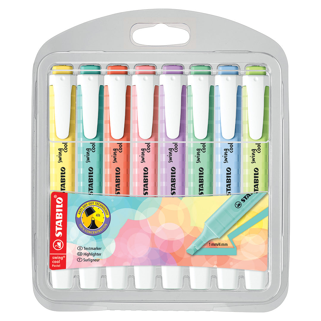 STABILO SWING COOL PASTEL SET OF 8