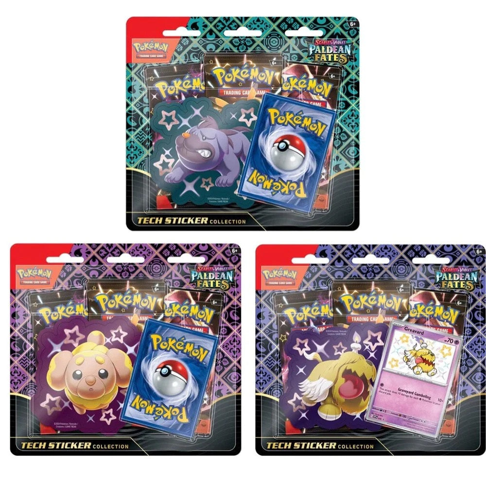 Pokemon Trading Card Game: Scarlet & Violet - Paldean Fates Tech Sticker Collection (random) 