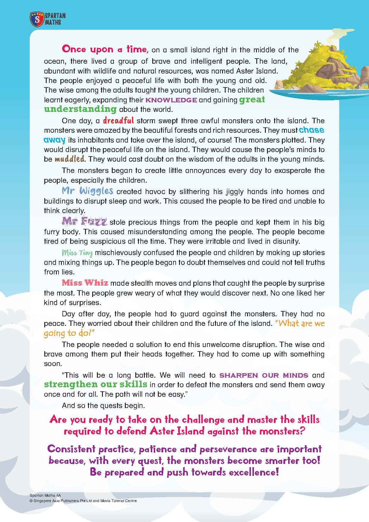 Primary 4A Spartan Maths (Levels 64 to 74)