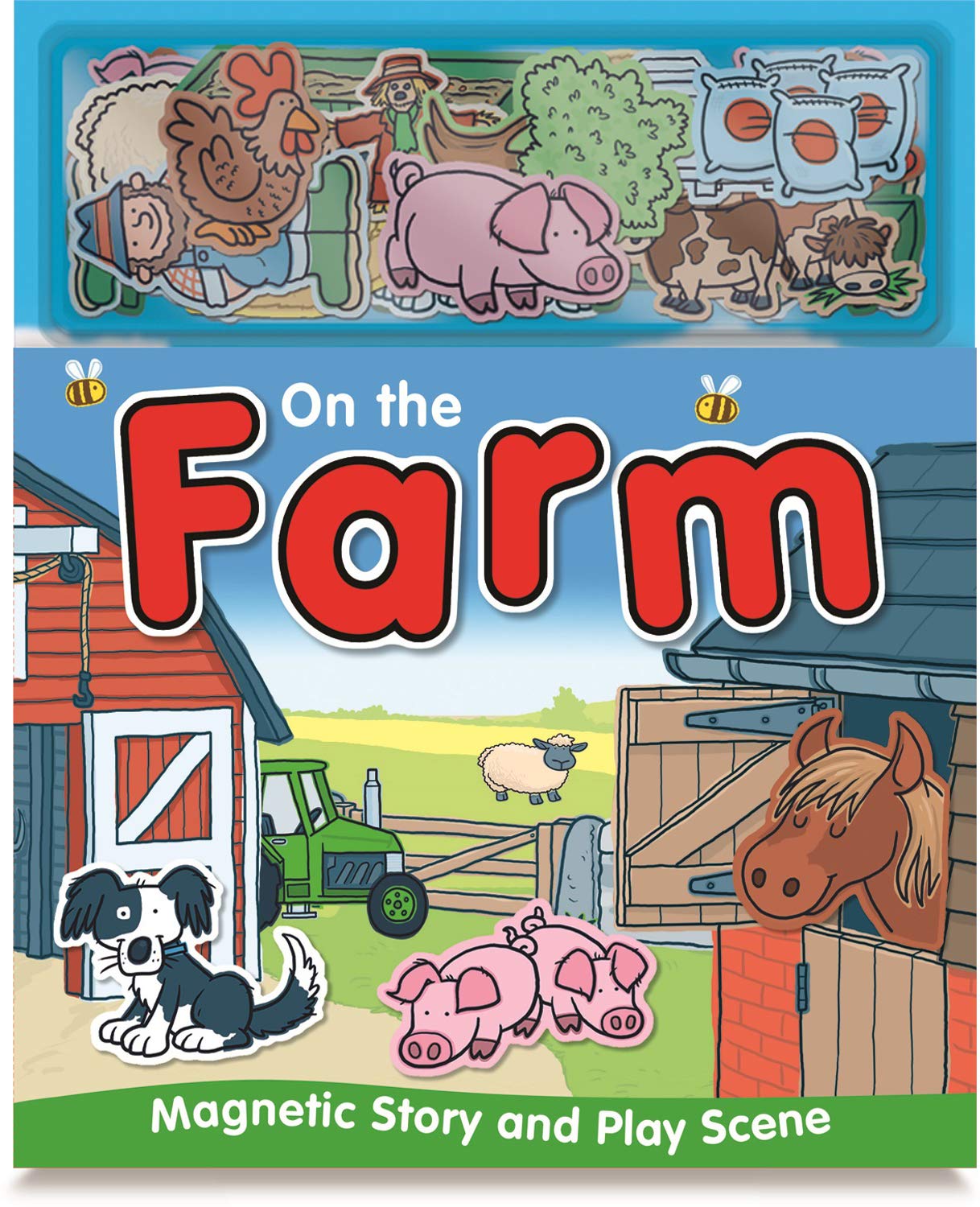 On the Farm (Magnetic Story and Playscene Books) (Hardcover)
