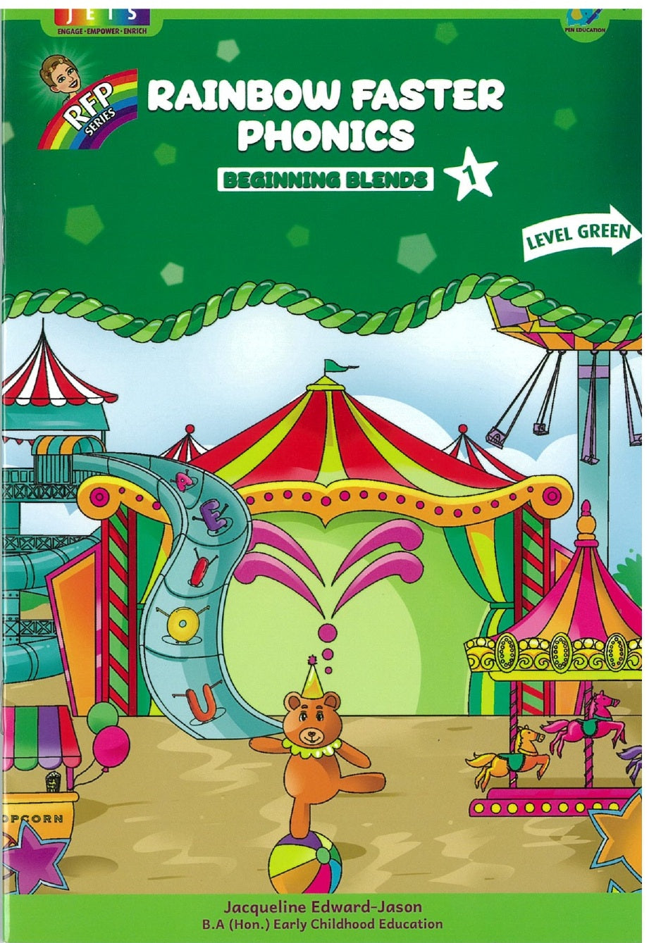 Rainbow Faster Phonics: Beginning Blends 1 - Level Green