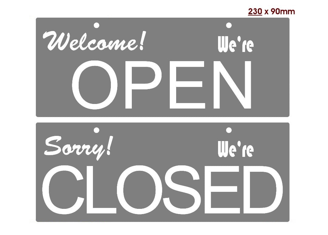 COSMO OPEN & CLOSED SIGN RECTANGLE OC-2390 (230mm X 90mm)