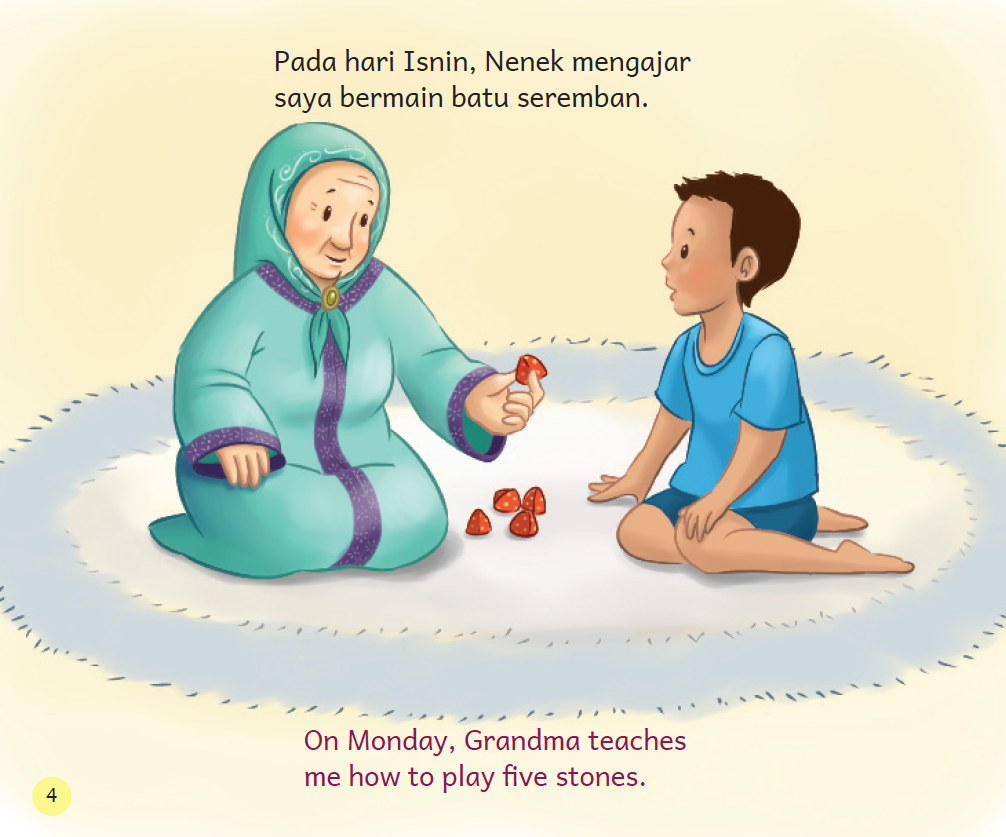 Bermain Bersama-sama Nenek (Malay/English)
