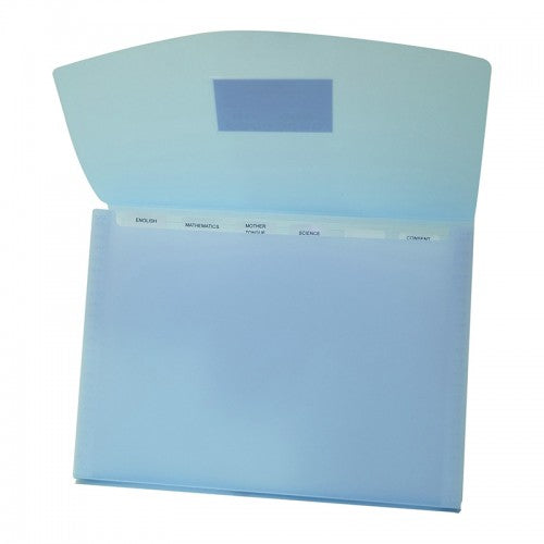 A4 PP EXPANDING FILE W/D DARK BLUE_SCH 1