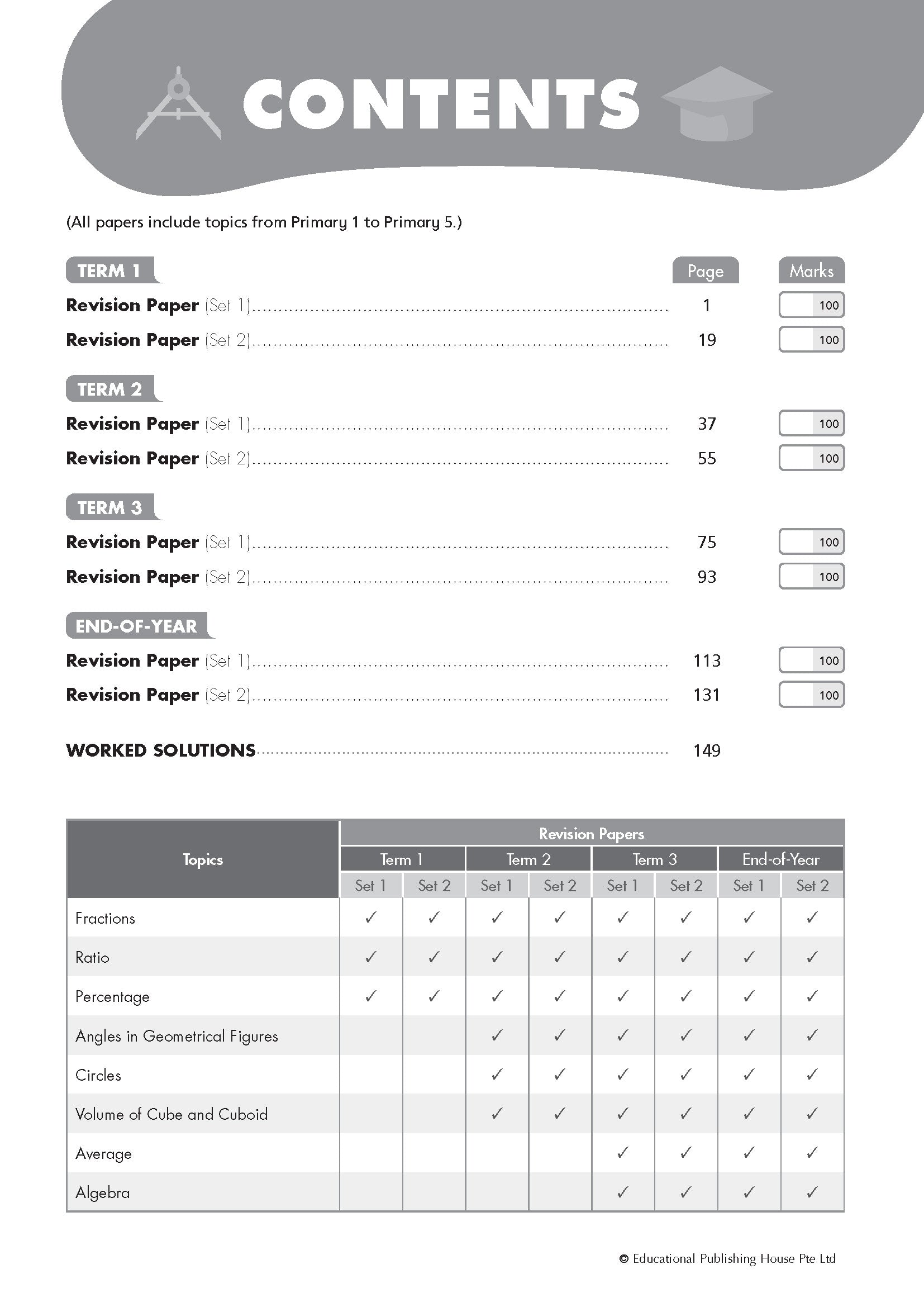 Primary 6 Maths Revision Papers
