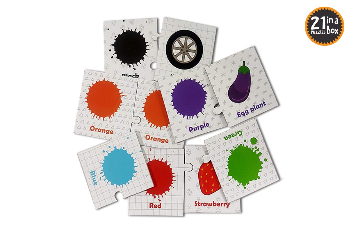 POPCORN GAMES AND PUZZLES COLOURS 21 PUZZLES IN A BOX