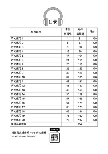 Primary 6 画龙点睛-听力理解