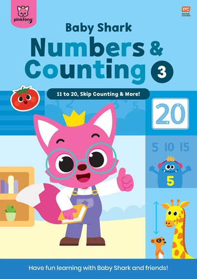 Baby Shark Numbers and Counting Activity Book 3: 11 to 20, Skip Counting & More