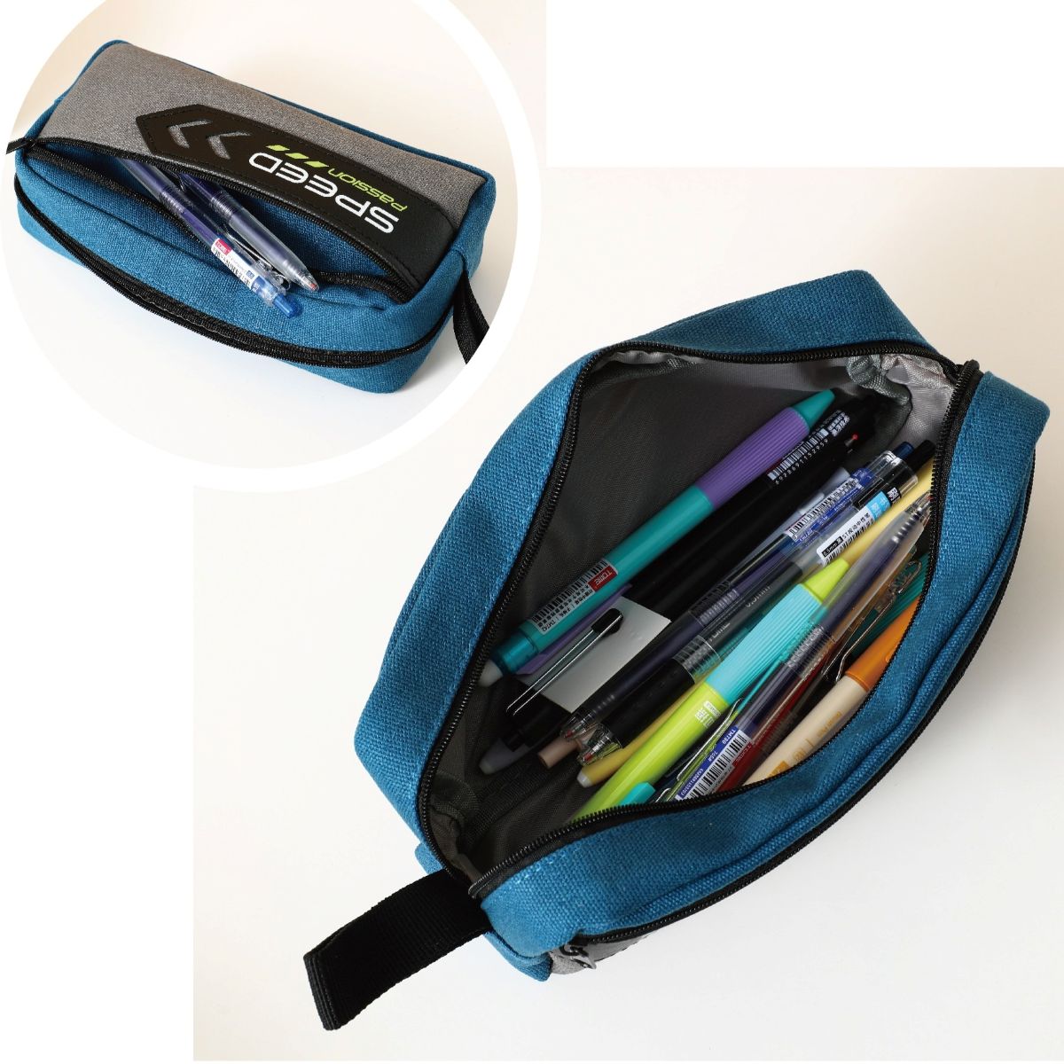 Gzpl Tome Pencil Bag 2 Zip 21.5*10.5*6