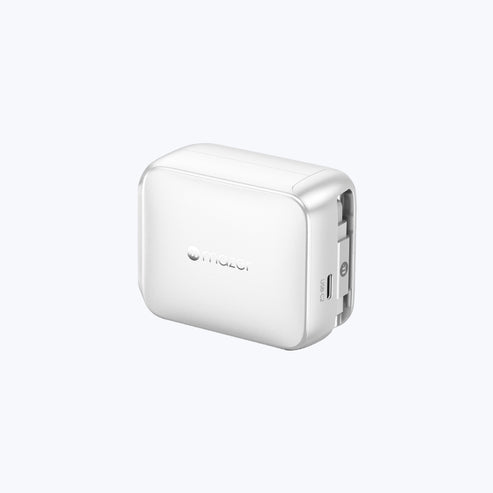 Mazer Prestige GaN R 67W GaN Wall Charger with Retractable USB-C Cable White